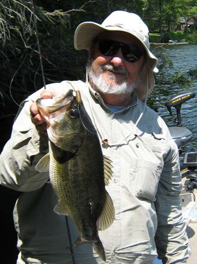 RichZ skipped a Texas rigged #144 Spanky under the tree limbs for this bass.