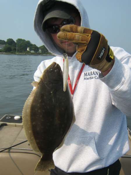 Fluke on a jerkbait