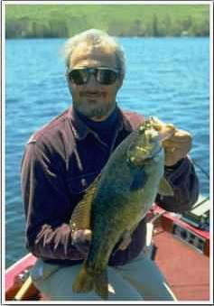 Author with one of the biggest reasons he loves to fish grubs.