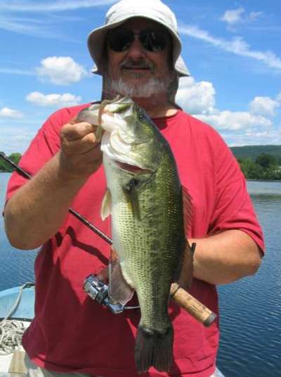 West Twin Lake dropshot bass.